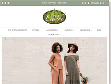 Tablet Screenshot of ecovibeapparel.com